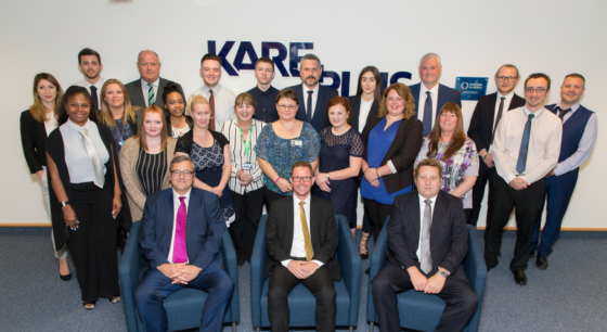 Kare Plus Head Office staff and CEO of Investors in People.